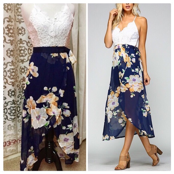 littlegypsie Dresses & Skirts - *Clearance* Ava Hawaiian Crochet & Hibiscus Dress